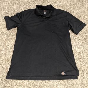 Dickies Black Polo with pocket